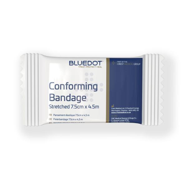 Blue-Dot-Conforming-Bandage-7.5cm-x-4.5m